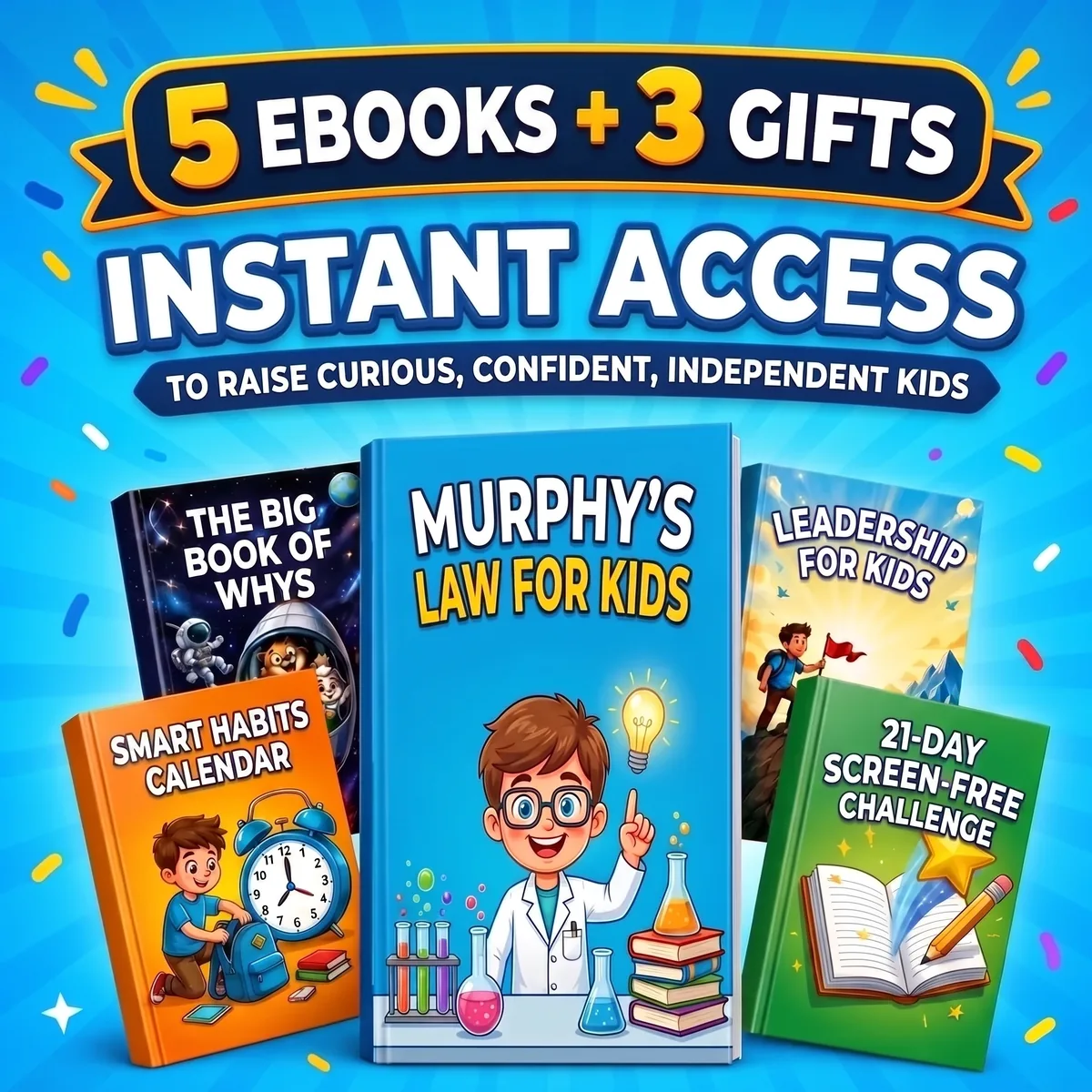 Complete bundle with five ebooks and three gifts